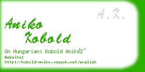 aniko kobold business card